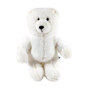 OZ  Enterprises White Polar Bear Plush Stuffed Teddy 12"
